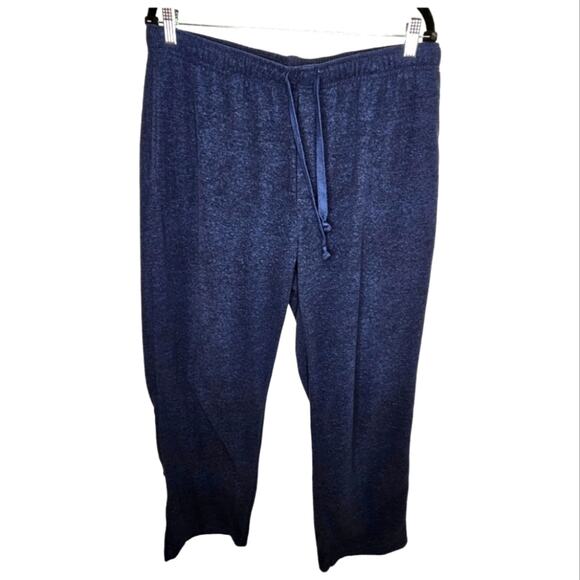 Croft and Barrow Fleece Straight Leg Lounge Pants, Elastic & Drawstring Waist L - Picture 1 of 8